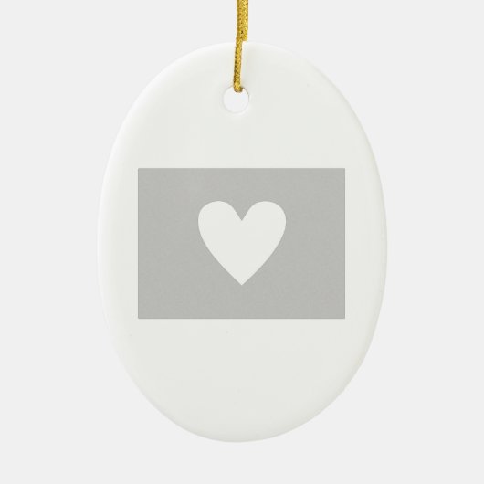Colorado-Herz Keramik Ornament (Vorne)