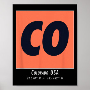 Colorado Hiking And Skiing Co Vintage Berg Sport Poster