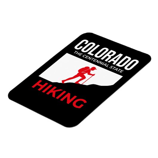 Colorado Hiking – The Centennial State USA Magnet (Linke Seite)