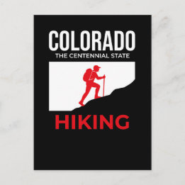 Colorado Hiking – The Centennial State USA Postkarte