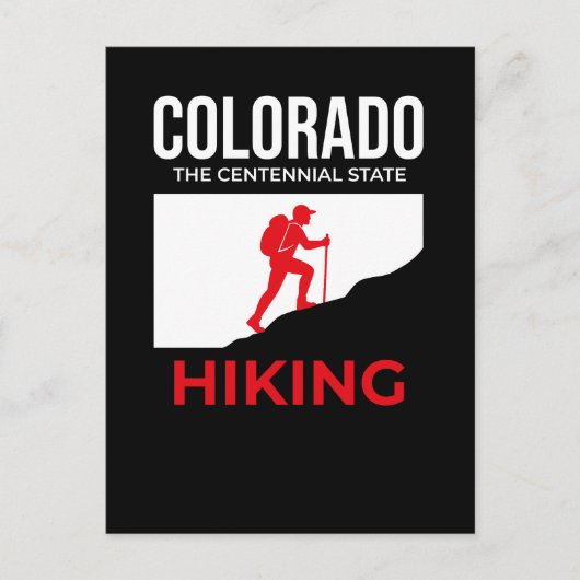 Colorado Hiking – The Centennial State USA Postkarte (Vorderseite)