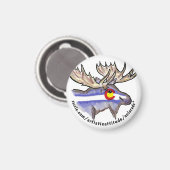 Colorado-Hirschpromo-Magnet Magnet (Vorderseite/Rückseite)