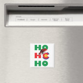 Colorado-HO-HO-HO-Santa-Hat Magnet (In Situ (Geschirrspüler))