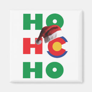Colorado-HO-HO-HO-Santa-Hat Magnet