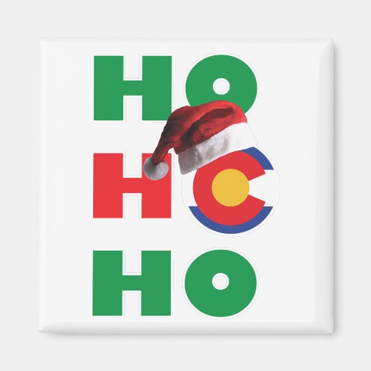 Colorado-HO-HO-HO-Santa-Hat Magnet (Vorne)