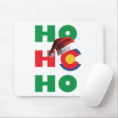 Colorado-HO-HO-HO-Santa-Hat Mousepad (Mit Mouse)