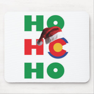 Colorado-HO-HO-HO-Santa-Hat Mousepad