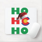 Colorado-HO-HO-HO-Santa-Hat Mousepad (Mit Mouse)