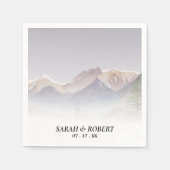 Colorado-Hochzeit Serviette (Vorderseite)