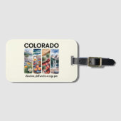 Colorado - Höhenlage, Stillwasser und knusprige So Gepäckanhänger (Vorderseite (Horizontal))