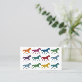Colorado Horses Business Cards Visitenkarte (Stehend Vorderseite)