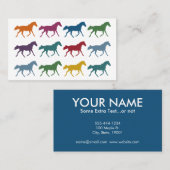 Colorado Horses Business Cards Visitenkarte (Vorne/Hinten)