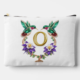 Colorado Hummingbird & Columbine Letter O Hochzeit Zubehörtasche
