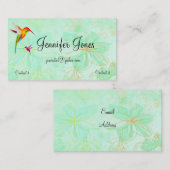 Colorado Hummingbirds 2 Business Card Visitenkarte (Vorne/Hinten)