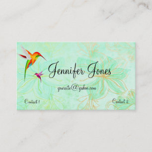 Colorado Hummingbirds 2 Business Card Visitenkarte