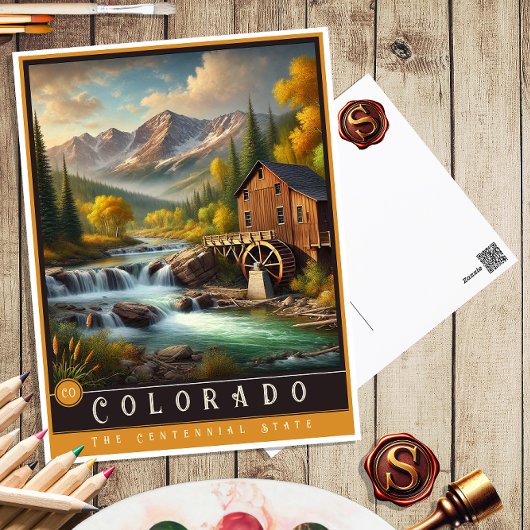 Colorado | Hyper-Realistisches Staat Postkarte