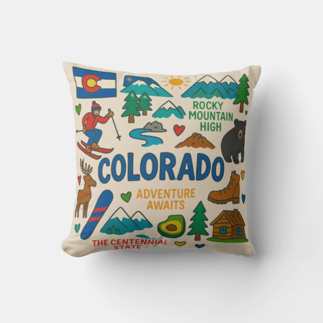 Colorado-Ikonen Kissen (Vorderseite)