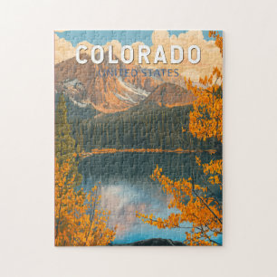 Colorado-Illustration Reise Kunst Vintage Puzzle