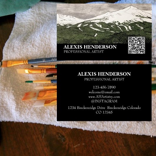 Colorado-Illustration Visitenkarte