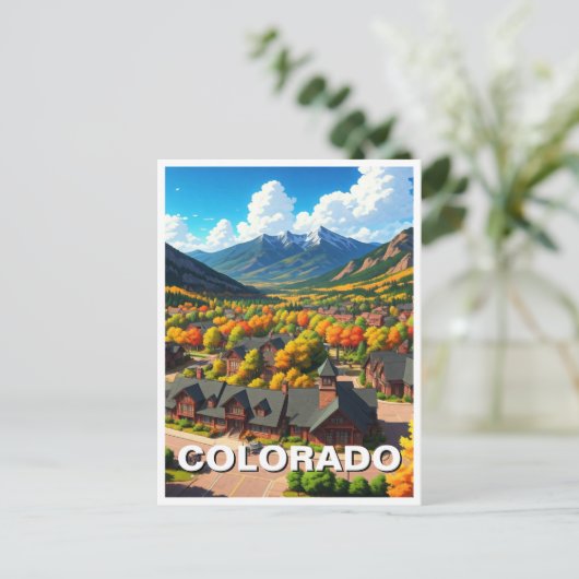 Colorado im Herbst Postkarte (Stehend Vorderseite)