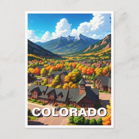 Colorado im Herbst Postkarte (Vorderseite)