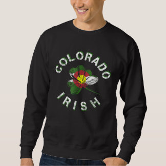 Colorado Irish Colorado Flag St Patricks Day Sweatshirt