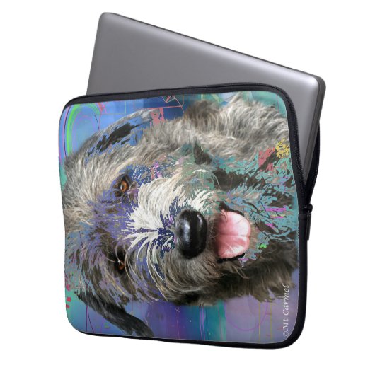 Colorado Irish Wolfhound Art Work Laptopschutzhülle (Vorderseite Links)