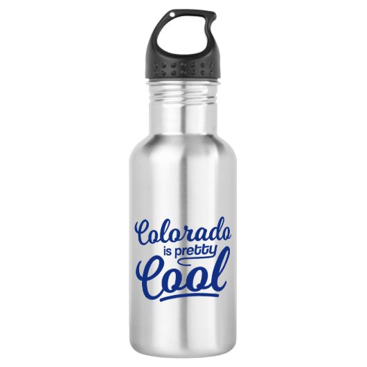 Colorado ist Hübsch Cool Edelstahlflasche (Vorderseite)