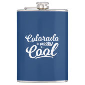 Colorado ist Hübsch Cool Flachmann (Vorderseite)