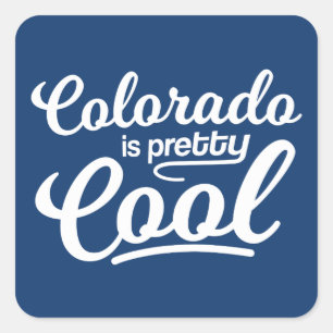 Colorado ist Hübsch Cool Quadratischer Aufkleber