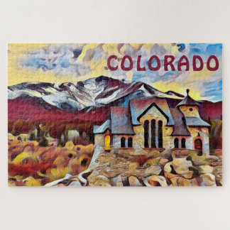COLORADO - Kapelle am Felsen, Allenspark, CO Puzzle