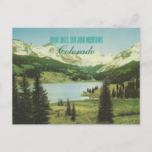 Colorado-Karte Postkarte