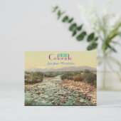 Colorado-Karte Postkarte (Stehend Vorderseite)