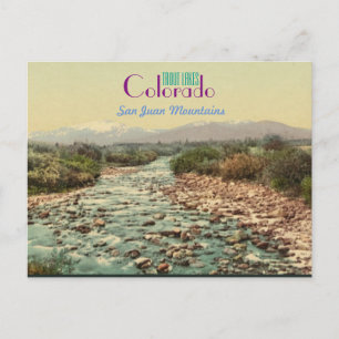 Colorado-Karte Postkarte