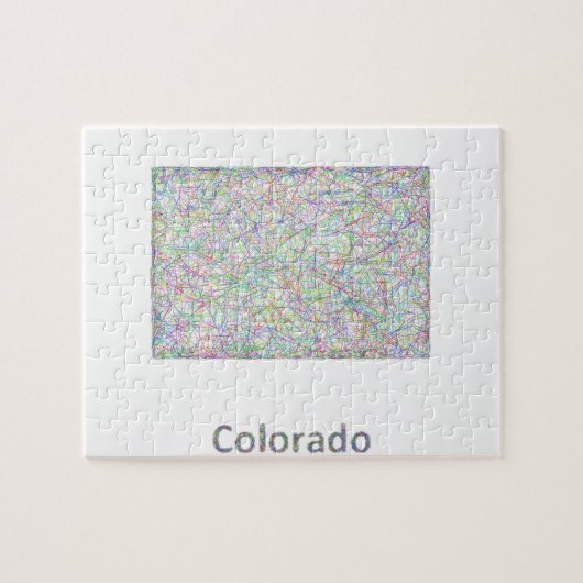 Colorado-Karte Puzzle (Horizontal)
