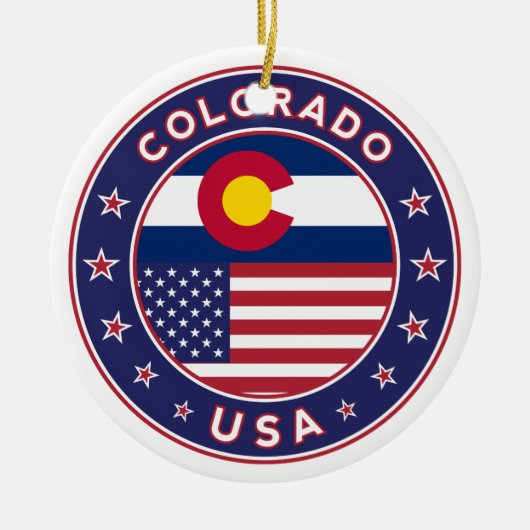 Colorado Keramik Ornament (Vorne)