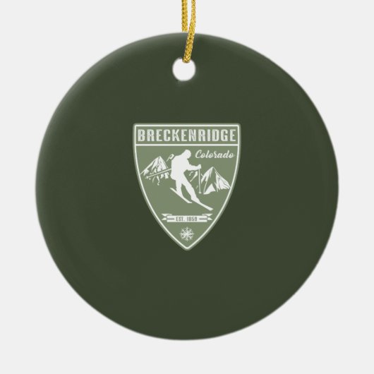 Colorado Keramik Ornament (Vorne)