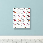 Colorado Koi Fisch Sorten Nishikigoi Leinwanddruck (Insitu (Holzboden))
