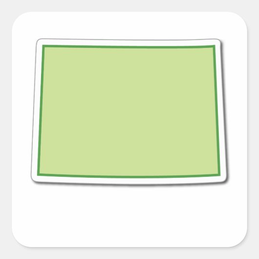 Colorado Kontur Sticker (Vorderseite)
