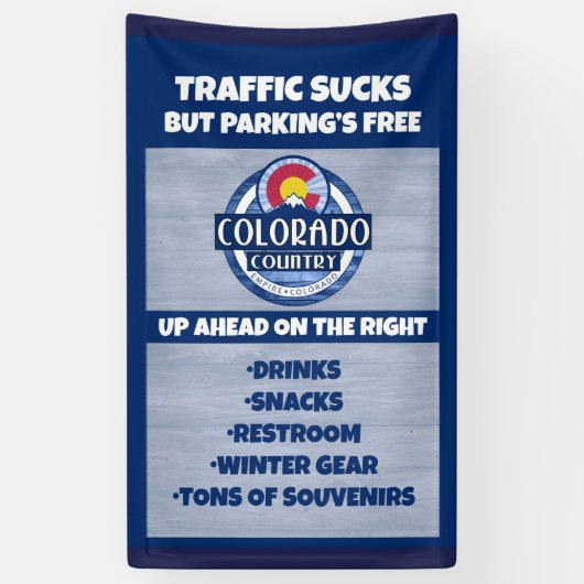 Colorado-Land-Verkehrs-Parkfahne Banner (Vertikal)