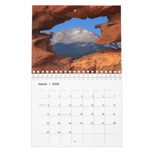 Colorado Landscapes Kalender (Mär 2026)