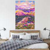Colorado Landschaft Malerei Impressionismus Leinwanddruck (Insitu (Schlafzimmer))