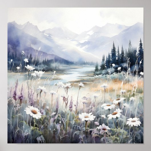 Colorado Landschaft Soft Colors Art Poster (Vorne)