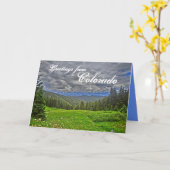 Colorado landschaftliche Grußkarte Karte (Gelbe Blume)