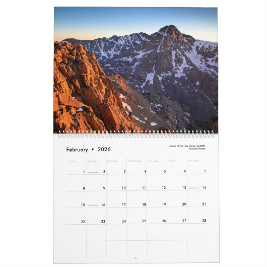 COLORADO-Landschaftlicher Kalender 2021 (Feb 2026)