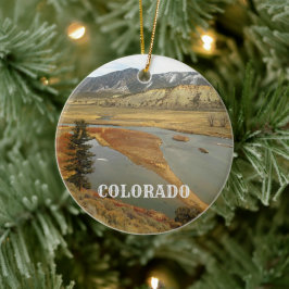 Colorado Landschafts-Feiertage Keramik Ornament