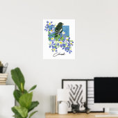 Colorado Lerchenstärling Akelei Bergblumen Poster (Heimbüro)