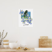 Colorado Lerchenstärling Akelei Bergblumen Poster (Küche)