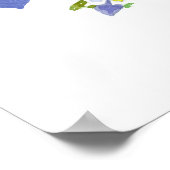 Colorado Lerchenstärling Akelei Bergblumen Poster (Ecke)