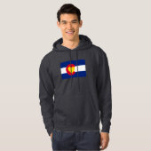 Colorado-Liebe-Flagge Hoodie (Vorne ganz)